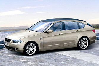 Slik antar Automedias tegnere at BMW PAS blir seende ut. Ikke spesielt spennende, spør du oss. Illustrasjon: Automedia Slik antar Automedias tegnere at BMW PAS blir seende ut. Ikke spesielt spennende, spør du oss. Illustrasjon: Automedia