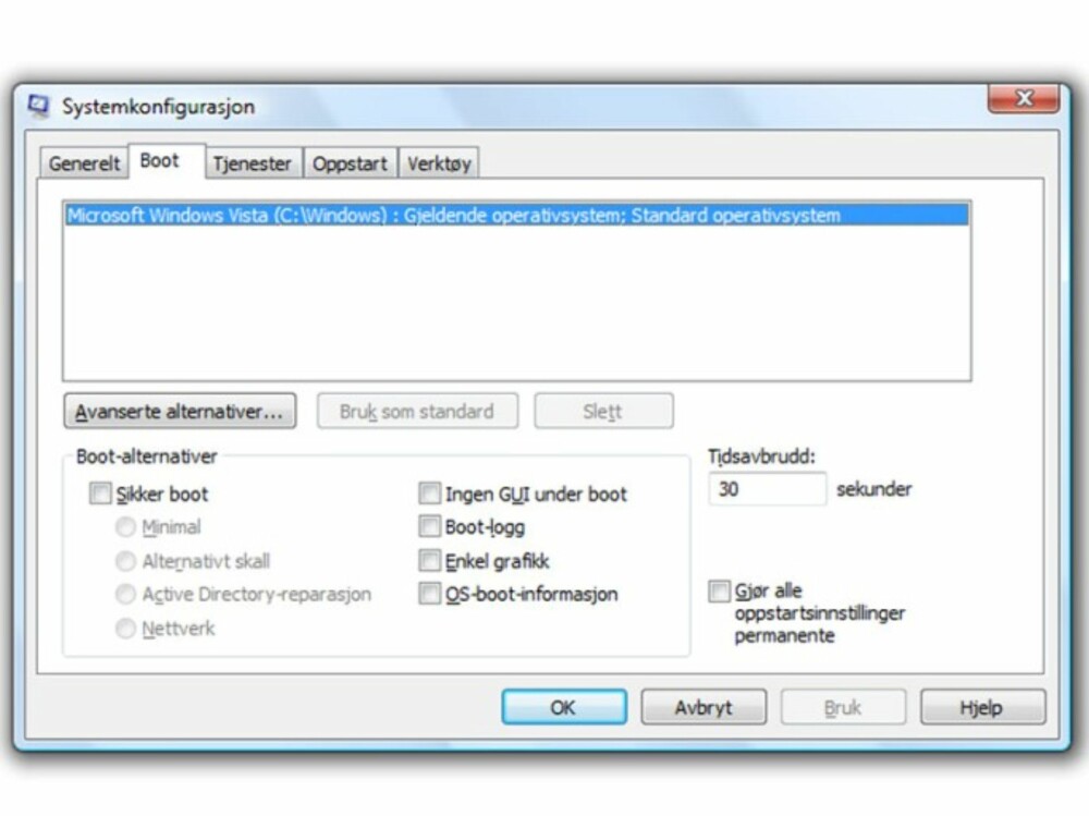 Her kontrolleres bootsektor, noe som er aktuelt om det er installert flere operativsystem på PC-en Her kontrolleres bootsektor, noe som er aktuelt om det er installert flere operativsystem på PC-en