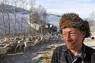 GIDDAJOHTTIN: Ordet betyr vårflytting på samisk. Johan MIkkel Hætta smiler bare lurt når vi spør hvor mange dyr flokken hans teller. GIDDAJOHTTIN: Ordet betyr vårflytting på samisk. Johan MIkkel Hætta smiler bare lurt når vi spør hvor mange dyr flokken hans teller.