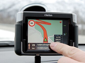 TEST: Clarion MAP560 er enkel og intuitiv, men dyr. TEST: Clarion MAP560 er enkel og intuitiv, men dyr.