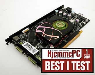 Testvinner: XFX GeForce 7900GS 600M XXX går seirende ut av HjemmePC sin test av grafikkort for spill. Testvinner: XFX GeForce 7900GS 600M XXX går seirende ut av HjemmePC sin test av grafikkort for spill.