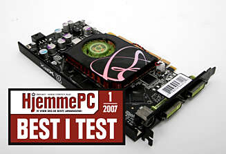 TOPPER: XFX GeForce 7900GS 600M XXX topper ytelsestestene våre og går seirende ut av testen. TOPPER: XFX GeForce 7900GS 600M XXX topper ytelsestestene våre og går seirende ut av testen.