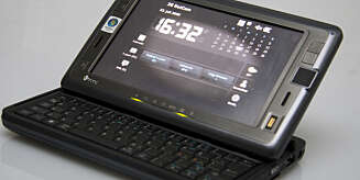 Her ser vi Shift i mobiltelefonmodus. SnapVUE heter systemet som nå kjører. Det er en redigert versjon av Windows Mobile 6. Her ser vi Shift i mobiltelefonmodus. SnapVUE heter systemet som nå kjører. Det er en redigert versjon av Windows Mobile 6.