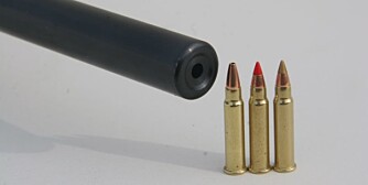 Stor munningsdiamter på CZ 452 Varmint. Stor munningsdiamter på CZ 452 Varmint.