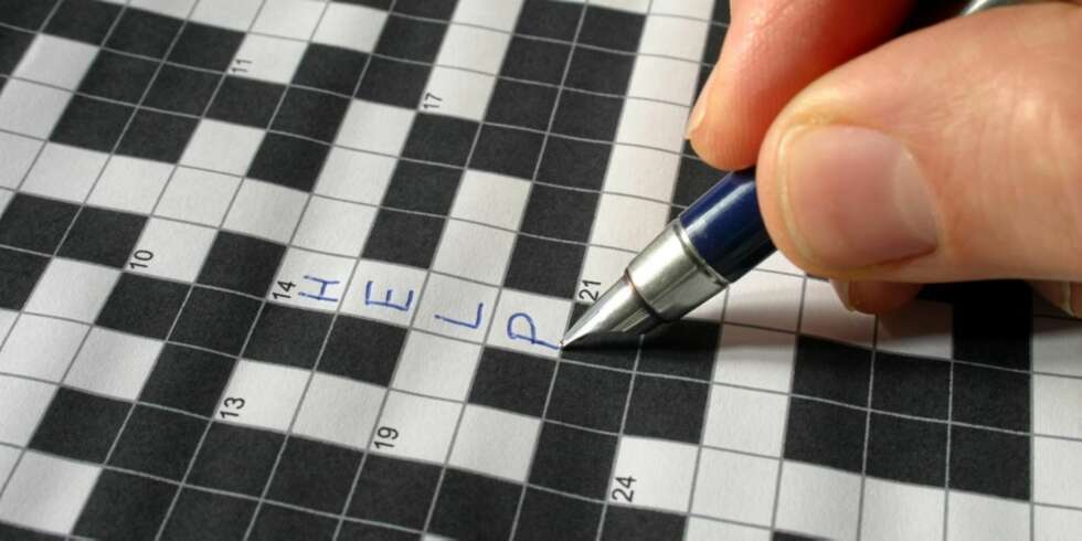 Writing HELP on a crossword Writing HELP on a crossword