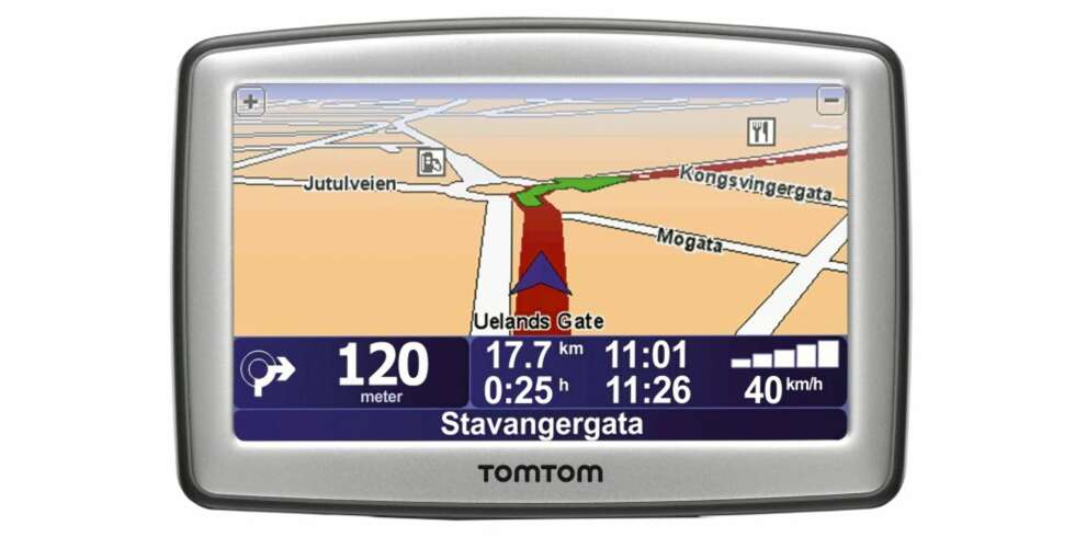 VELKJENT: Skjermbildet på TomTom One XL 22 bør virke kjent for alle som har prøvd en TomTom før. VELKJENT: Skjermbildet på TomTom One XL 22 bør virke kjent for alle som har prøvd en TomTom før.