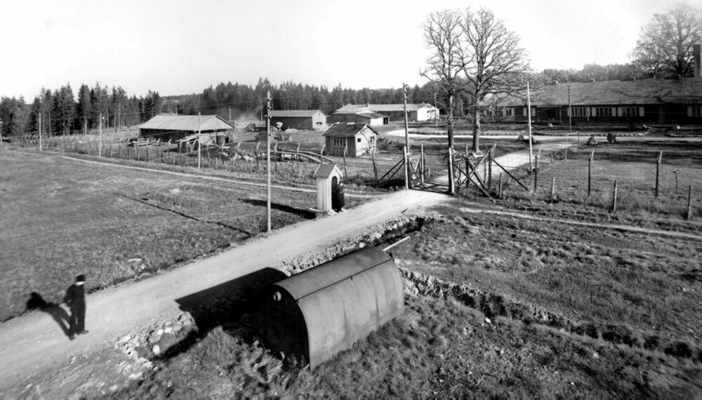 Berg interneringsleir, slik leiren så ut under krigen. Berg interneringsleir, slik leiren så ut under krigen.