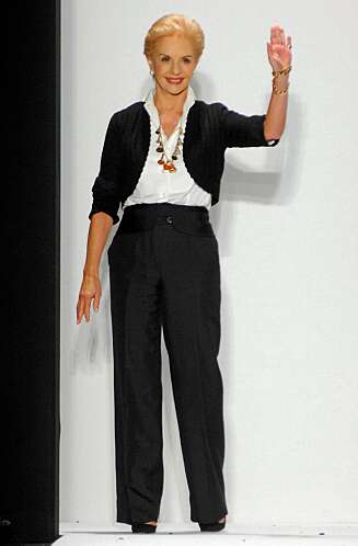 Carolina Herrera under visningen av kolleksjonen for våren 2009. Carolina Herrera under visningen av kolleksjonen for våren 2009.