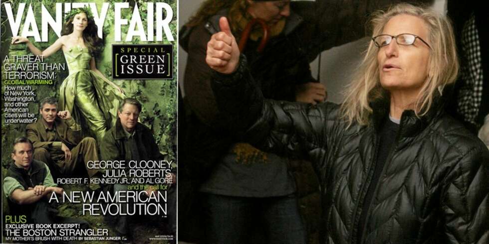 LEGENDARISK FOTOGRAF: Annie Leibovitz er legendarisk i sitt slag. Hun har tatt flere kjente bilder av kjendisene i Hollywood - blant annet dette coveret til Vanity Fair. LEGENDARISK FOTOGRAF: Annie Leibovitz er legendarisk i sitt slag. Hun har tatt flere kjente bilder av kjendisene i Hollywood - blant annet dette coveret til Vanity Fair.