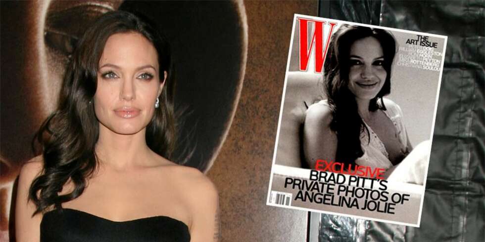 Magasinet W har trykket unike bilder av Angelina Jolie.. Fotografen heter Brad Pitt. Magasinet W har trykket unike bilder av Angelina Jolie.. Fotografen heter Brad Pitt.