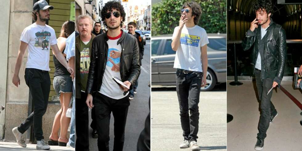 ROCKA: Fabrizio Moretti har en casual og rocka klesstil. ROCKA: Fabrizio Moretti har en casual og rocka klesstil.