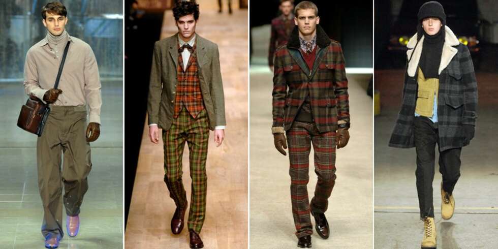 LANDLIG: Louis Vuitton, Paul Smith, D&G og Number Nine har latt seg inspirere av tweed og ull. LANDLIG: Louis Vuitton, Paul Smith, D&G og Number Nine har latt seg inspirere av tweed og ull.