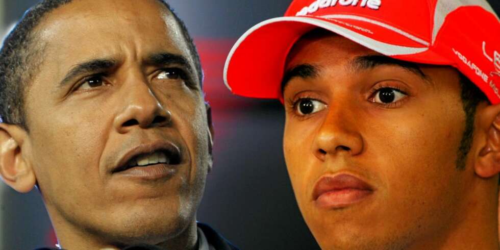 UVENTET HJELP: Noen kommentatorer mener at Lewis Hamiltons seier i Formel 1 kan bidra til at Barack Obama vinner valget i USA. UVENTET HJELP: Noen kommentatorer mener at Lewis Hamiltons seier i Formel 1 kan bidra til at Barack Obama vinner valget i USA.
