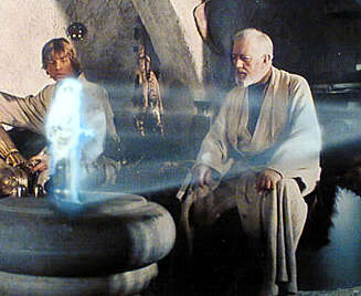 PRINSESSE LEIA: CNN henviste til Prinsesse Leia, som opptrådte som hologram i den første Star Wars-filmen. PRINSESSE LEIA: CNN henviste til Prinsesse Leia, som opptrådte som hologram i den første Star Wars-filmen.