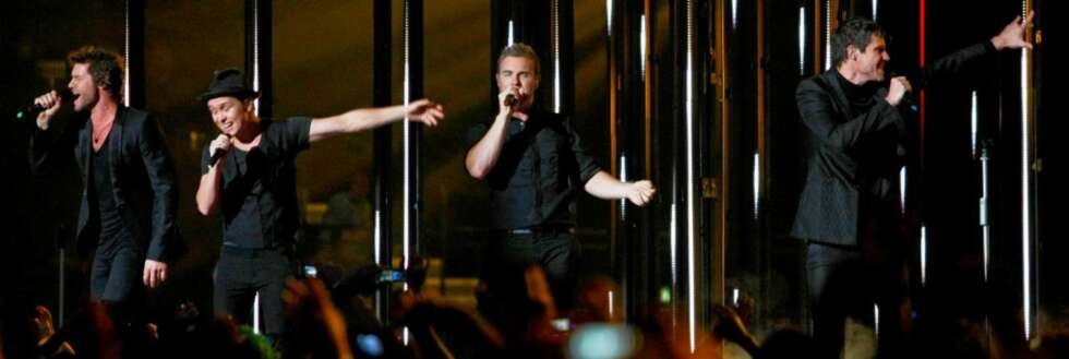15 ÅR: Take That var tilbake på scenen under MTV Europe Music Awards, 15 år etter de var der sist. 15 ÅR: Take That var tilbake på scenen under MTV Europe Music Awards, 15 år etter de var der sist.