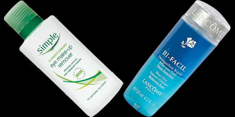 ØYENSMINKEFJERNE: Simple eye make-up remover og Lancôme Bi Facial ØYENSMINKEFJERNE: Simple eye make-up remover og Lancôme Bi Facial