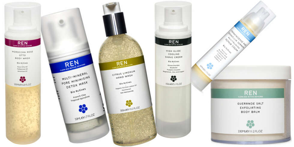 FRA VENSTRE: Moroccan Rose Otto Body Wash (kr 235), Multi-Mineral Pore Minimising Detox Mask (kr275), Citrus Limonum Hand Wash (199), High Glide Cooling Shave Cream (kr 225), Frankincense and Boswellia Serum Revitalising Repair Cream (kr 475), Guerande Salt Exfoliating Body Balm (kr 295) FRA VENSTRE: Moroccan Rose Otto Body Wash (kr 235), Multi-Mineral Pore Minimising Detox Mask (kr275), Citrus Limonum Hand Wash (199), High Glide Cooling Shave Cream (kr 225), Frankincense and Boswellia Serum Revitalising Repair Cream (kr 475), Guerande Salt Exfoliating Body Balm (kr 295)