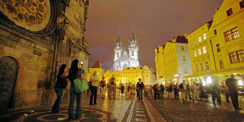 Det gamle torget i Praha Det gamle torget i Praha