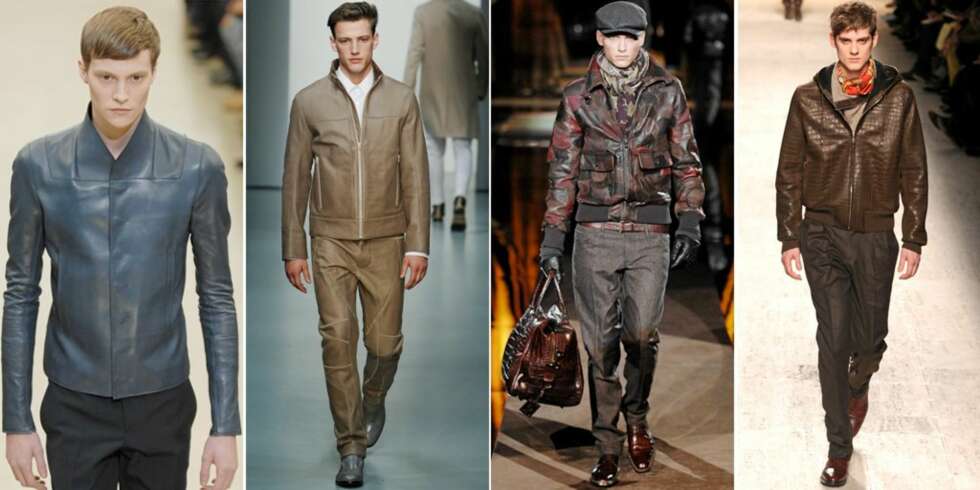 SKINNMAKERE: Jil Sander, Calvin Klein, Dolce & Gabbana og Hermes har alle lekt skinnmakere denne sesongen. SKINNMAKERE: Jil Sander, Calvin Klein, Dolce & Gabbana og Hermes har alle lekt skinnmakere denne sesongen.