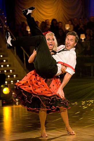 Kristian Ødegård og hans dansepartner Alexandra Kakurina. Kristian Ødegård og hans dansepartner Alexandra Kakurina.