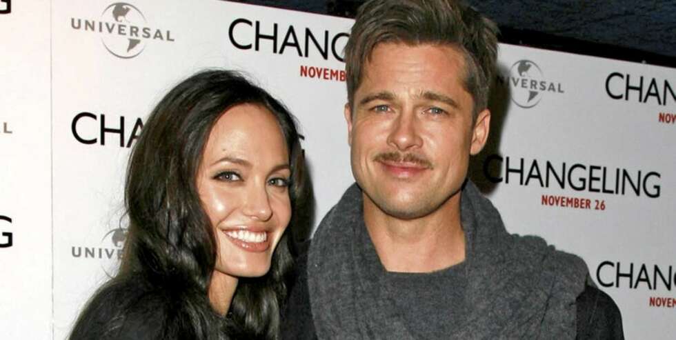 Angelina Jolie og Brad Pitt. Angelina Jolie og Brad Pitt.