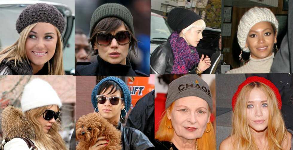LUEFINE: Lauren Conrad, Katie Holmes, Agyness Deyn, Beyoncé, Jessica Alba, Rihanna, Vivienne Westwood og Ashley Olsen digger luer. LUEFINE: Lauren Conrad, Katie Holmes, Agyness Deyn, Beyoncé, Jessica Alba, Rihanna, Vivienne Westwood og Ashley Olsen digger luer.