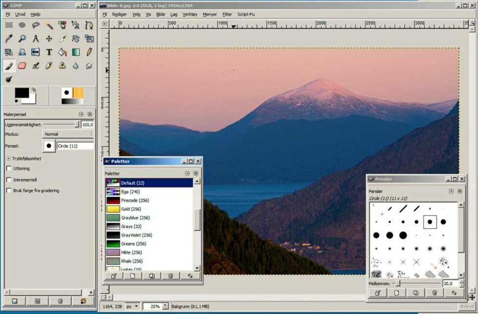 Gimp er et godt program som også støtter redigering i lag. Gimp er et godt program som også støtter redigering i lag.