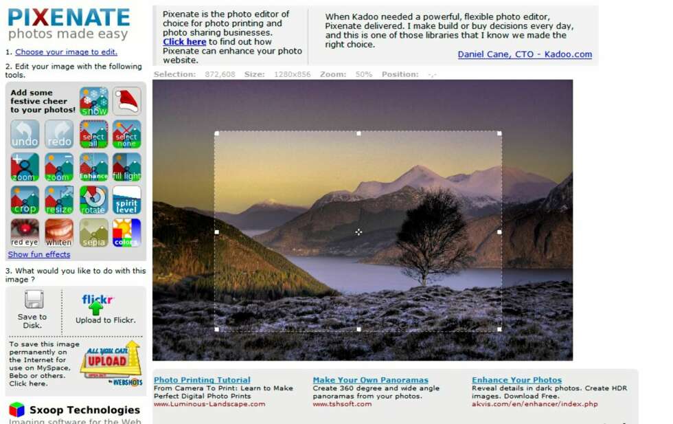 Pixenate lar deg gjøre små endringer på bildene før du for eksempel sender dem på mail. Pixenate lar deg gjøre små endringer på bildene før du for eksempel sender dem på mail.
