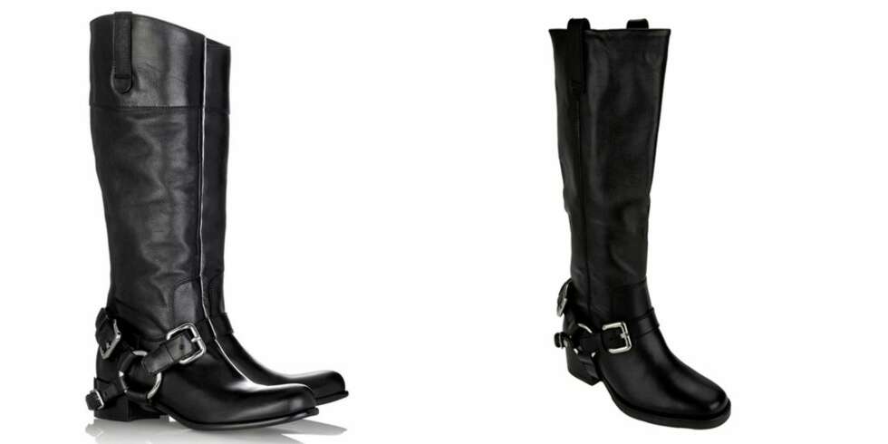SIKLE SIKLE: Bikerboots fra Miu Miu (til venstre) er lekre og verd sin vekt i gull. Men har du ikke 6340 kr til overs, kan du jo sikle litt på Bronx sine istedet. Prisen er hyggeligere med kr 1498 for herligheten. SIKLE SIKLE: Bikerboots fra Miu Miu (til venstre) er lekre og verd sin vekt i gull. Men har du ikke 6340 kr til overs, kan du jo sikle litt på Bronx sine istedet. Prisen er hyggeligere med kr 1498 for herligheten.