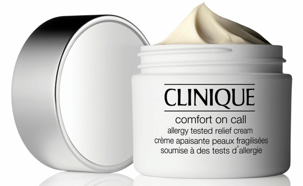 LINDRER: Clinique Comfort On Call skal lindre tørr vinterhud. Koster kr 375. LINDRER: Clinique Comfort On Call skal lindre tørr vinterhud. Koster kr 375.