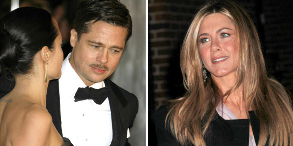 FORSVARER EKSEN: Brad Pitt forsvarer Jennifer Aniston, og mener mediene skaper dramaet mellom Brad, Angelina og Jennifer. FORSVARER EKSEN: Brad Pitt forsvarer Jennifer Aniston, og mener mediene skaper dramaet mellom Brad, Angelina og Jennifer.