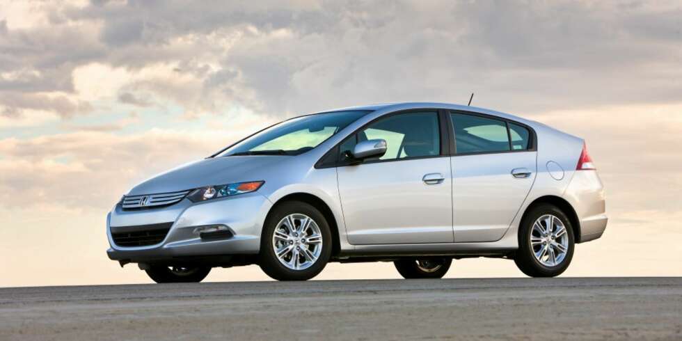 Hybrid: Slik ser Hondas nye hybridbil, Insight, ut. Bilen får verdenspremierie under den internasjonale bilmessen (NAIAS) i Detroit. Honda insight 2009 Hybrid: Slik ser Hondas nye hybridbil, Insight, ut. Bilen får verdenspremierie under den internasjonale bilmessen (NAIAS) i Detroit. Honda insight 2009