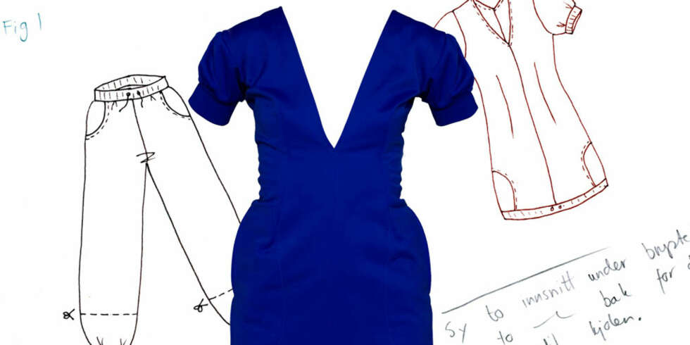 Av en gammel joggebukse kan du lage deg en designkjole! Av en gammel joggebukse kan du lage deg en designkjole!