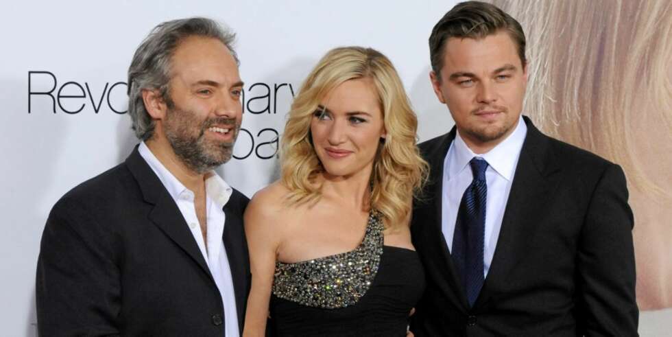 FAMILIE: - Vi er som en veldig merkelig familie, sier Leonardo DiCaprio om seg selv, Kate Winslet og hennes regissørektemann Sam Mendes. FAMILIE: - Vi er som en veldig merkelig familie, sier Leonardo DiCaprio om seg selv, Kate Winslet og hennes regissørektemann Sam Mendes.