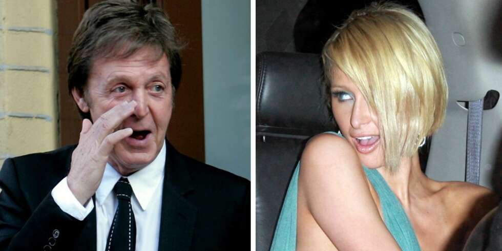 DRØMMEDUETT? Paul McCartney og Paris Hilton er en noe merkelig match - uansett sjanger. DRØMMEDUETT? Paul McCartney og Paris Hilton er en noe merkelig match - uansett sjanger.