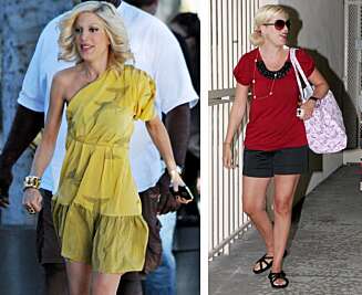 RASER NED: Det er nesten ikke noe igjen av Tori Spelling RASER NED: Det er nesten ikke noe igjen av Tori Spelling