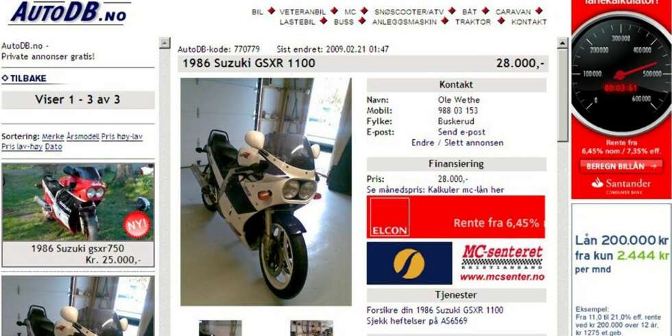 135 HESTER: Til 28 000 kroner! Og sykkelen ser fin ut på bildene. Men obs obs - begrepet ""gode kjøreegenskaper"" har utviklet seg litt de siste 20 årene. 135 HESTER: Til 28 000 kroner! Og sykkelen ser fin ut på bildene. Men obs obs - begrepet ""gode kjøreegenskaper"" har utviklet seg litt de siste 20 årene.