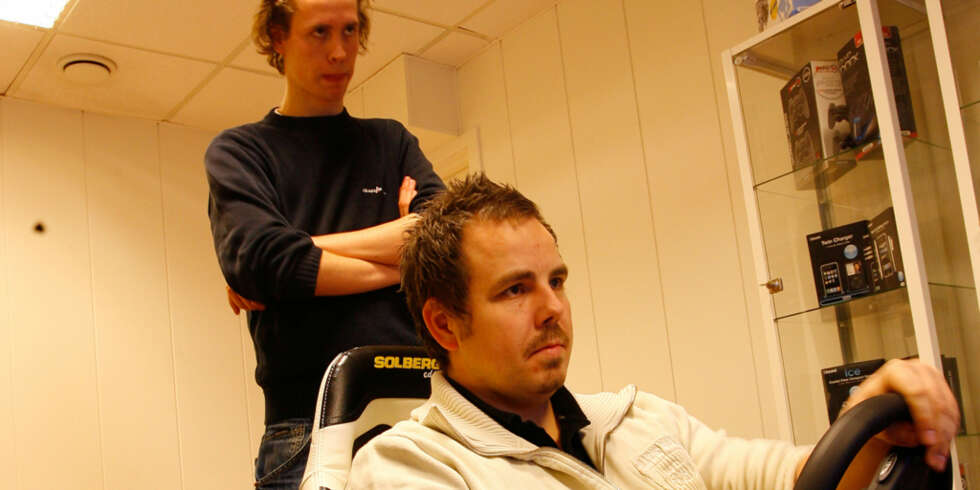 Vår vert Benny Charles Fredstad satset litt for hardt og endte i grøfta. Vår vert Benny Charles Fredstad satset litt for hardt og endte i grøfta.