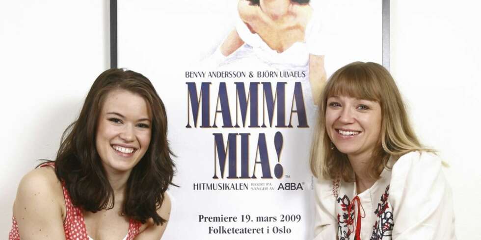 Heidi Gjermundsen Broch (t.h.) og Mari Lerberg Fossum skal spille henholdsvis mor og datter i den norske oppsetningen av Mamma Mia. Heidi Gjermundsen Broch (t.h.) og Mari Lerberg Fossum skal spille henholdsvis mor og datter i den norske oppsetningen av Mamma Mia.