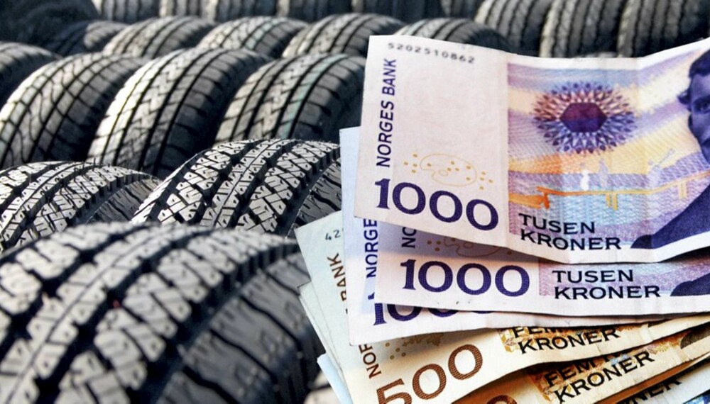 STORE FORSKJELLER: Det skille flere tusenlapper fra den billigste til den dyreste forhandleren på noen av dekkene. STORE FORSKJELLER: Det skille flere tusenlapper fra den billigste til den dyreste forhandleren på noen av dekkene.