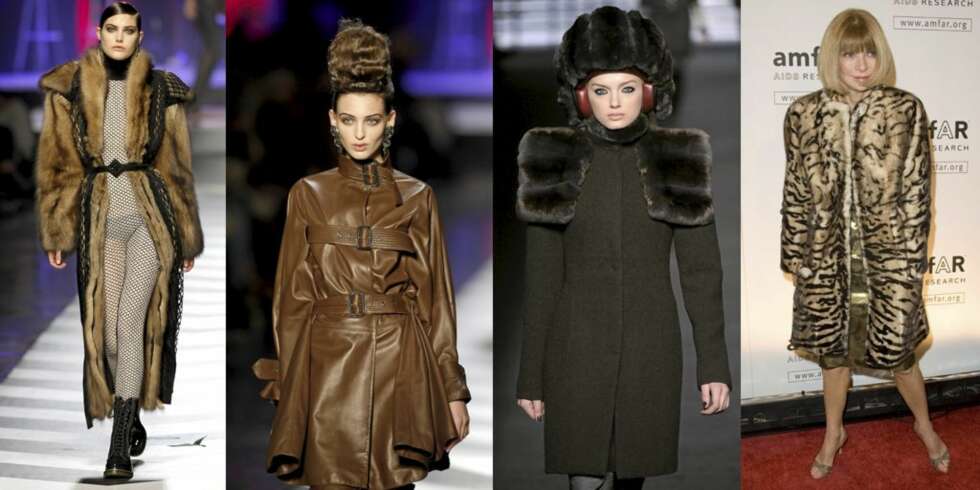 PRO PELS: Jean Paul Gaultier, Karl Lagerfeld og Vogue-redaktør Anna Wintour er for pels, og ikke redd for å vise det. PRO PELS: Jean Paul Gaultier, Karl Lagerfeld og Vogue-redaktør Anna Wintour er for pels, og ikke redd for å vise det.
