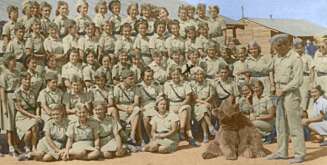 MED DAMENE:Wojtek med et polsk kantinekompani i Palestina 1943, før han ble overført til Italia og slaget ved Monte Cassino. MED DAMENE:Wojtek med et polsk kantinekompani i Palestina 1943, før han ble overført til Italia og slaget ved Monte Cassino.