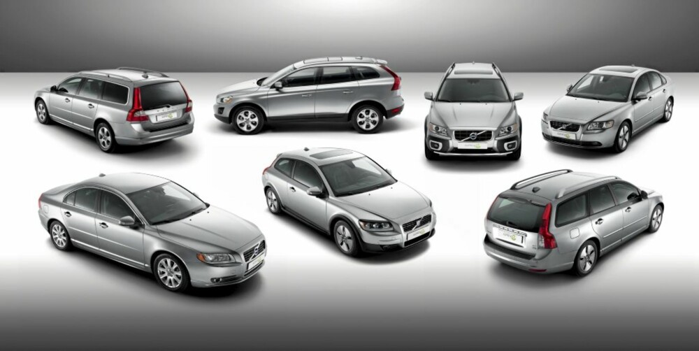 HELE PALETTEN: De syv forbruksdvergene fra Volvo i 2010 HELE PALETTEN: De syv forbruksdvergene fra Volvo i 2010