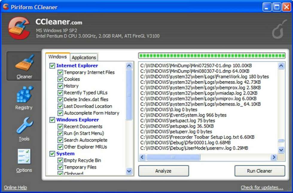 RENS REGISTERET: Programmet ccleaner dyprenser maskinens register og bidrar til bedre ytelse. (www.ccleaner.com) RENS REGISTERET: Programmet ccleaner dyprenser maskinens register og bidrar til bedre ytelse. (www.ccleaner.com)