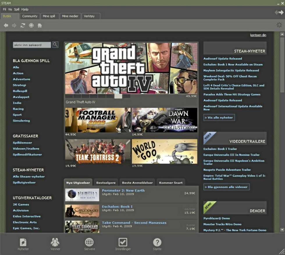 STEAM: En ny og brukervennlig måte å kjøpe spill på. STEAM: En ny og brukervennlig måte å kjøpe spill på.