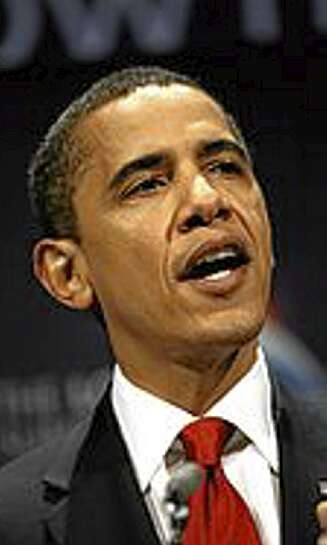 Barack Obama taler til folket. Barack Obama taler til folket.