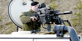 BRUKES AV US ARMY: Stryker-styrken til US Army i Irak bruker Protector fra Kongsberg.Bildet er fra øvelse med det norske Forsvaret på Rena Leir i Norge. BRUKES AV US ARMY: Stryker-styrken til US Army i Irak bruker Protector fra Kongsberg.Bildet er fra øvelse med det norske Forsvaret på Rena Leir i Norge.