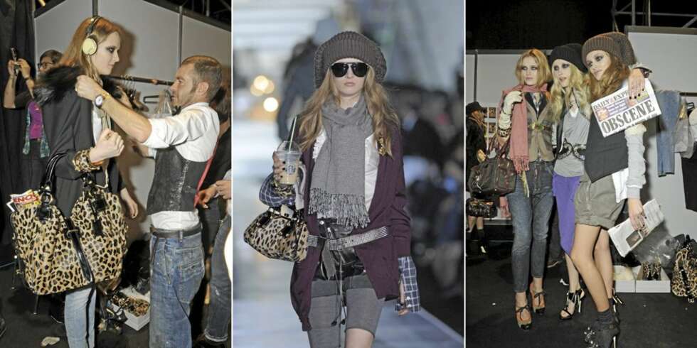 DSQUARED: Leopardprint, strikke, silke - og det hele så tilfeldig satt sammen at det ser kult ut. DSQUARED: Leopardprint, strikke, silke - og det hele så tilfeldig satt sammen at det ser kult ut.