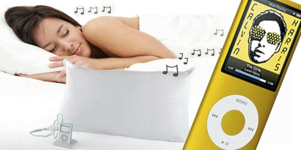En drøm for druntere. Nå kan du vinne en iPod Nano og en pute med innebygget høyttaler. En drøm for druntere. Nå kan du vinne en iPod Nano og en pute med innebygget høyttaler.