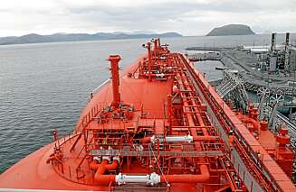 GASS FOR 150 MILLIONER: Når huner lastet full, med 145 000 kubikkmeter LNG er lasten verdt 150 millioner kroner i dagens marked. GASS FOR 150 MILLIONER: Når huner lastet full, med 145 000 kubikkmeter LNG er lasten verdt 150 millioner kroner i dagens marked.